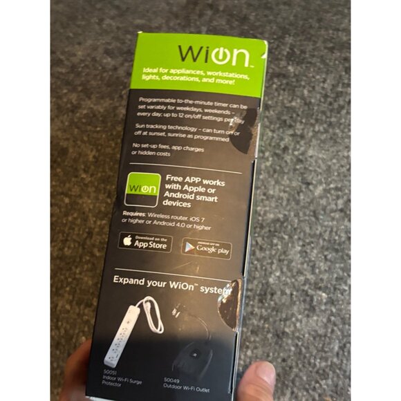 Indoor Wi-Fi Outlet By Woods 50050 For Smart Device Control With App - Picture 3 of 5